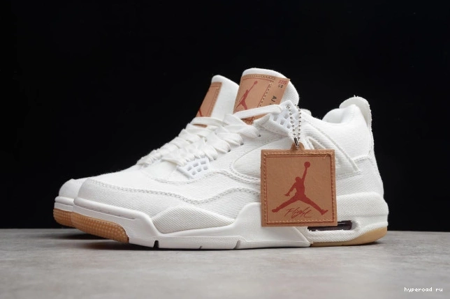x Air Jordan 4 'White' Levi's AO2571-100 0604